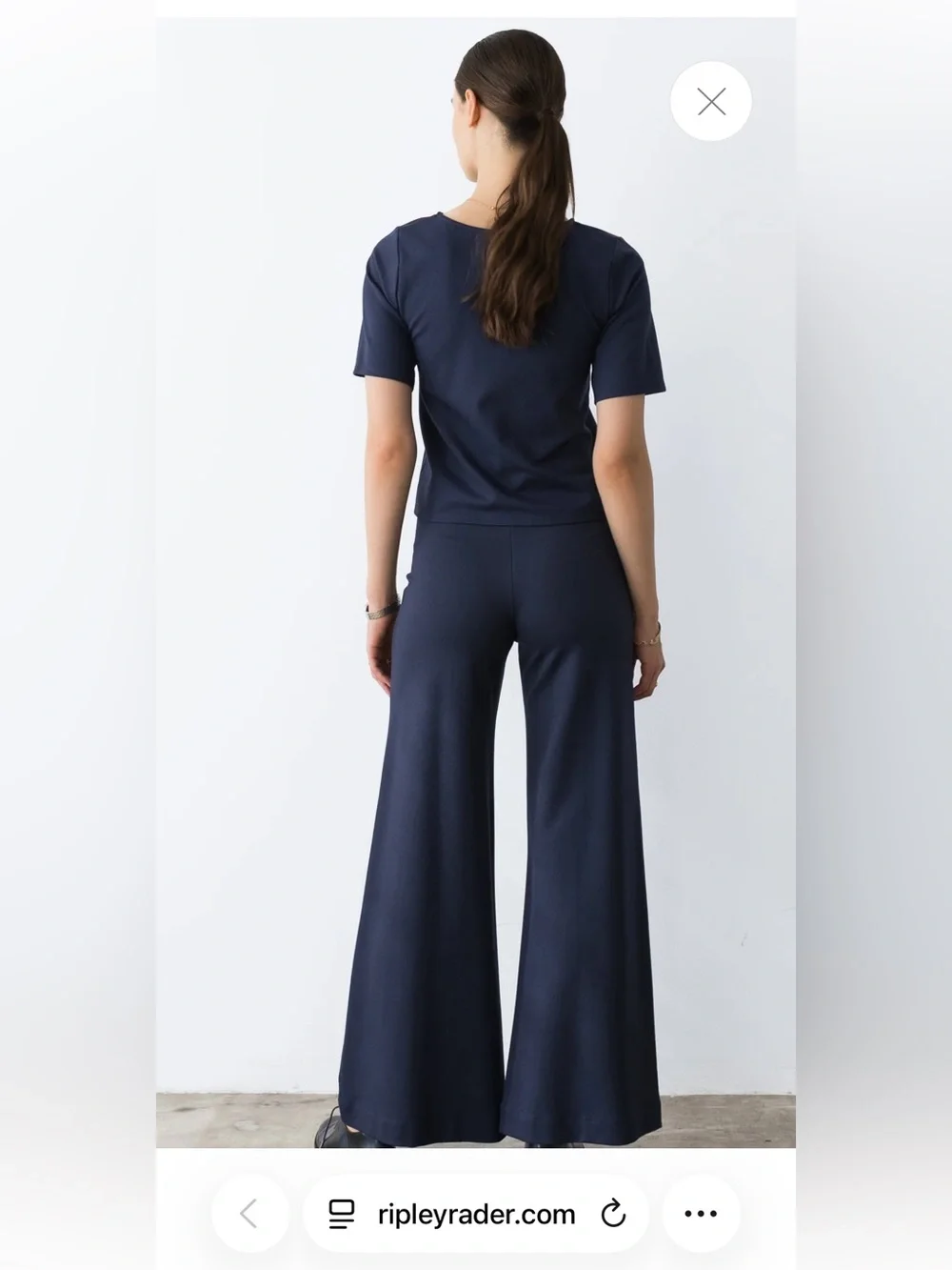 Ripley Rader Navy Ponte Pants and Top Set - Size 3 NWT